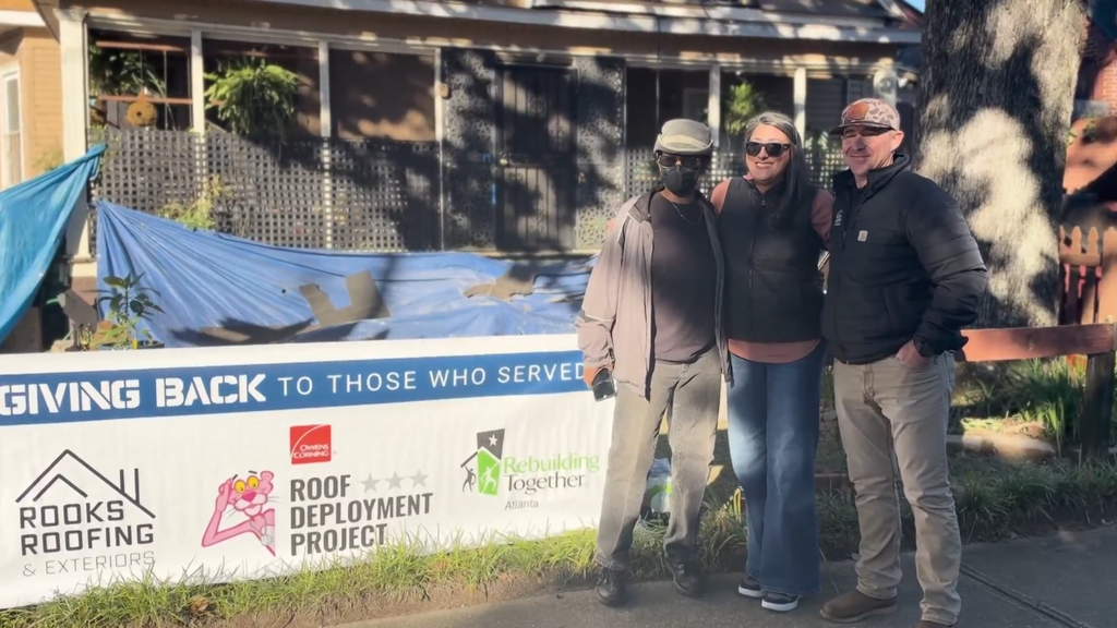 Organizations gift Atlanta Army veteran in need a new roof: "I'm just filled with joy" — Brunswick Real Estate news